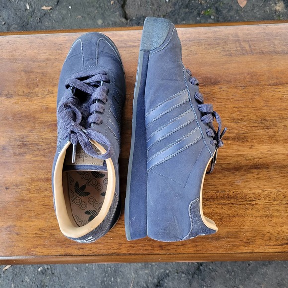 🎉 HP Adidas Samoa Streetwear Sneakers Blue 8.5 - Picture 6 of 10